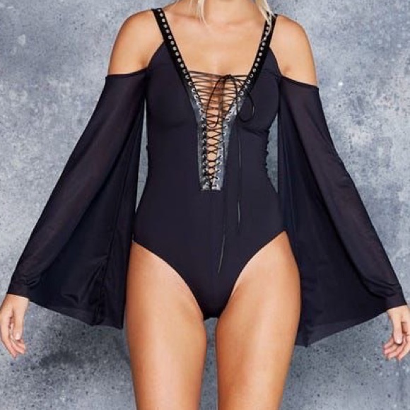 Blackmilk The Bound Sleeved Body Suit -Limited